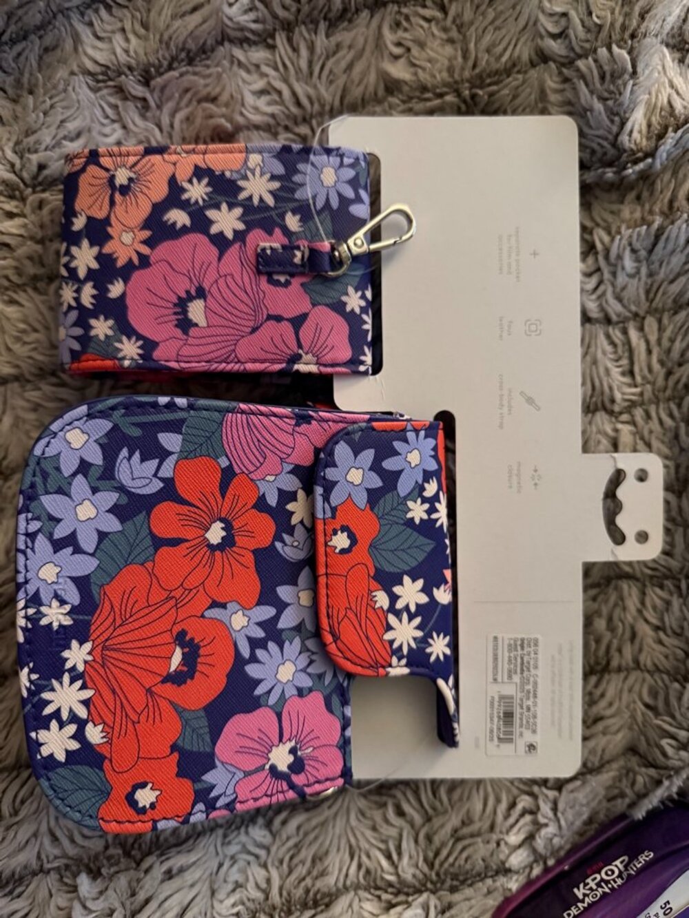 Floral Wristlet Wallet Set NWT
